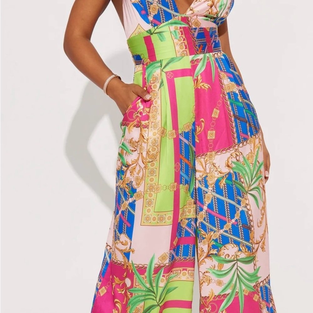 Colorful Patterned Jumpsuit